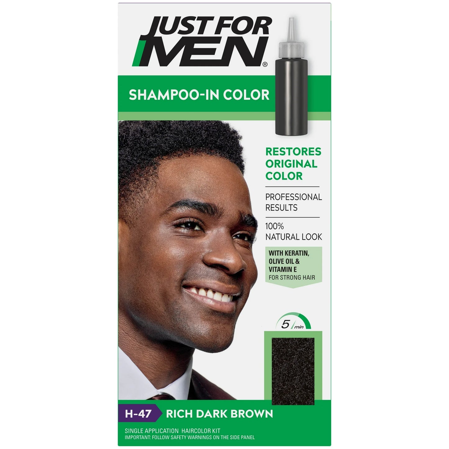 JUST FOR MEN SHAMPOO-IN COLOR