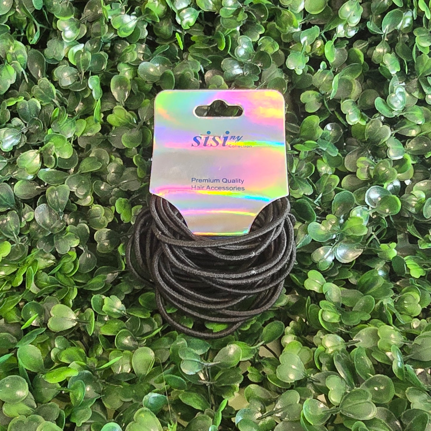 Black Elastic Hair Ties – No-Slip Hold