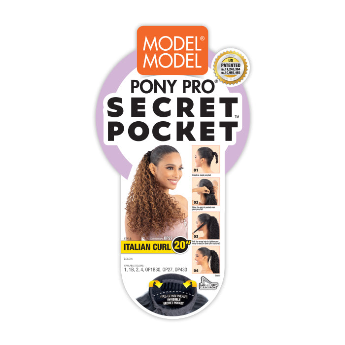 ITALIAN CURLY SECRET POCKET PONY