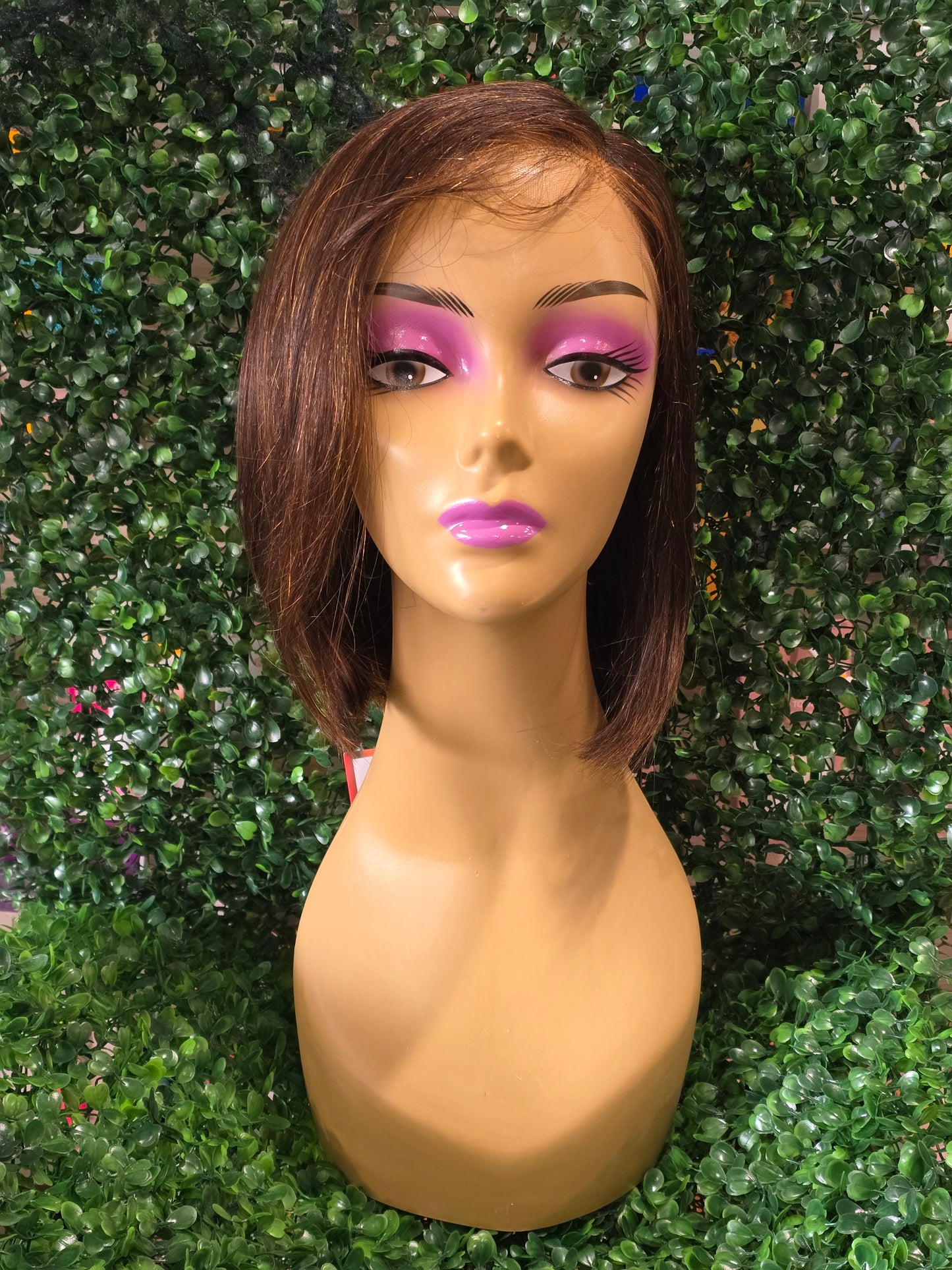 HUMAN HAIR 10" BOB HD LACE WIG