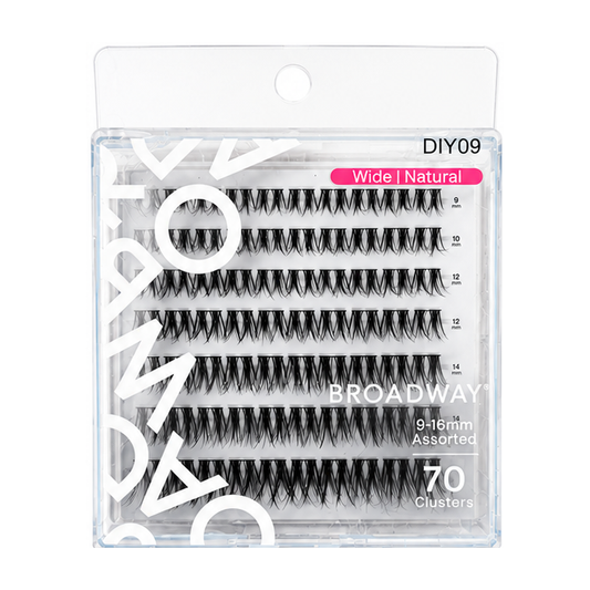 Broadway DIY09 Wide Natural Lash Clusters 9-16mm