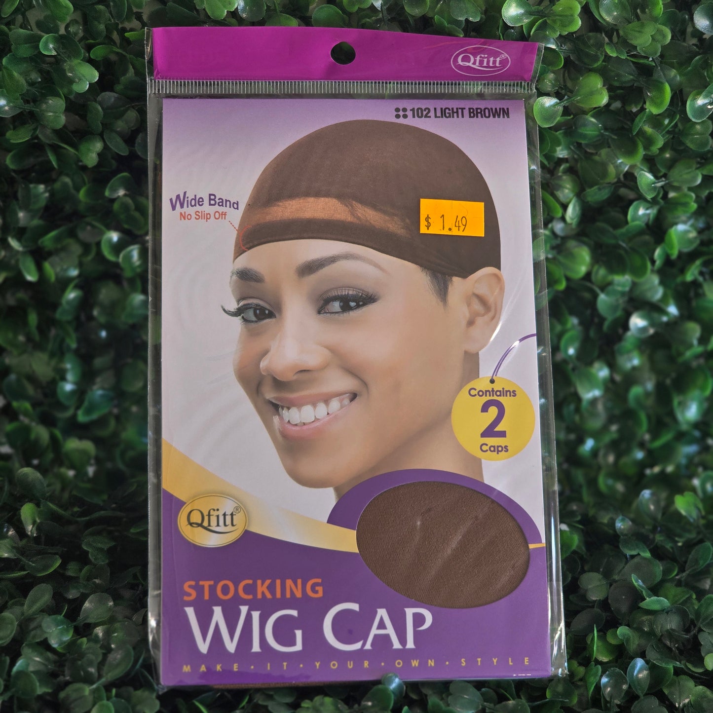 DARK BROWN WIG CAP