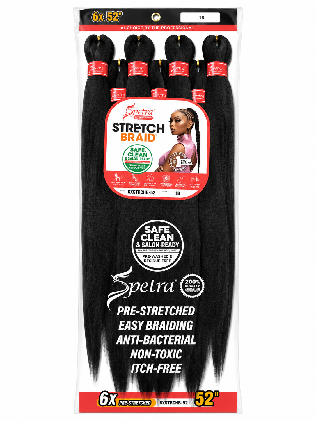 6PACK PRE-WASHED&NON-TOXIC BRAIDING HAIR