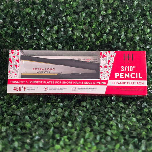 Hot & Hotter 3/10” Pencil Ceramic Flat Iron – Extra Long Plates