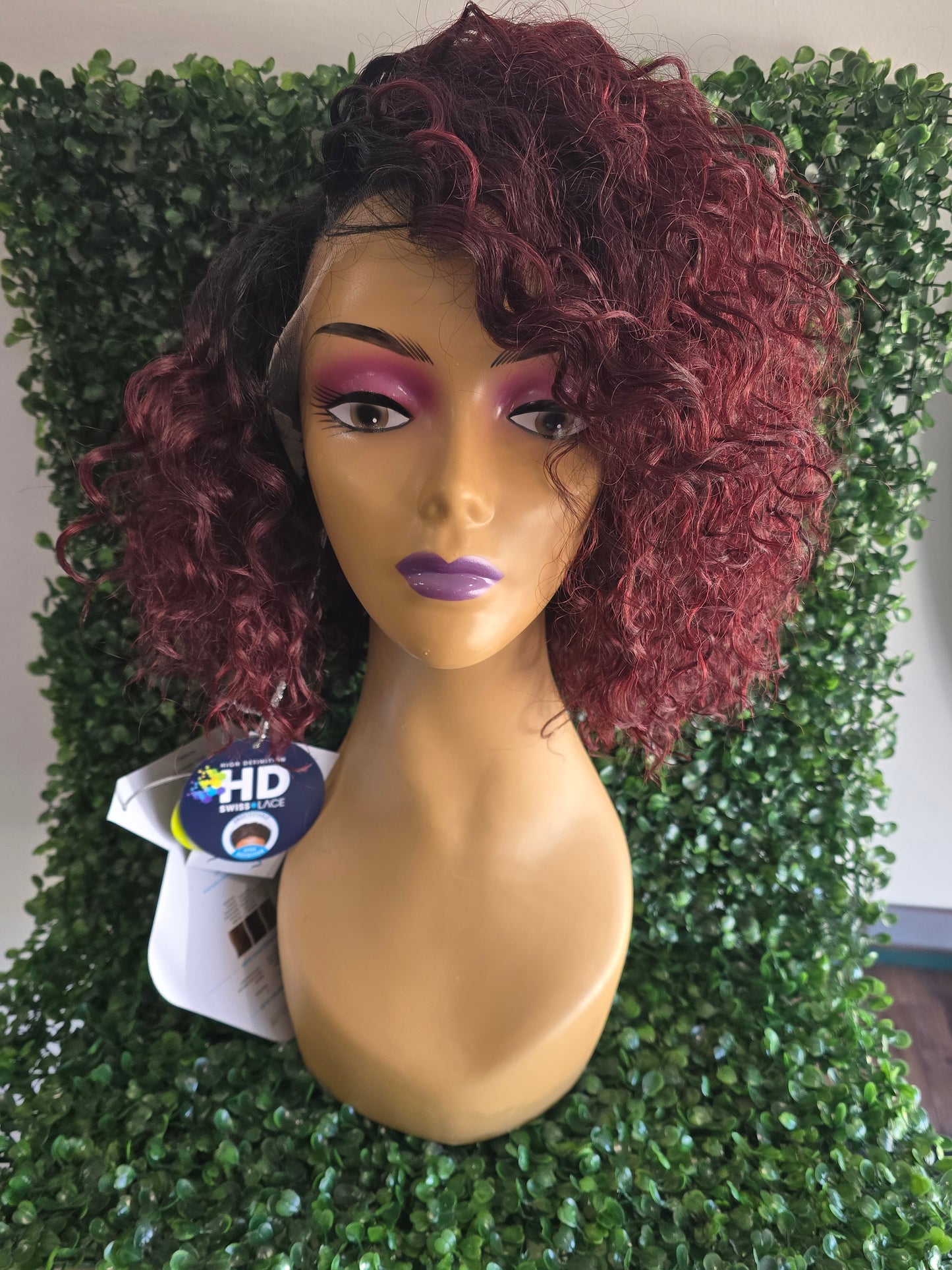 Swiss Lace Curly Wig