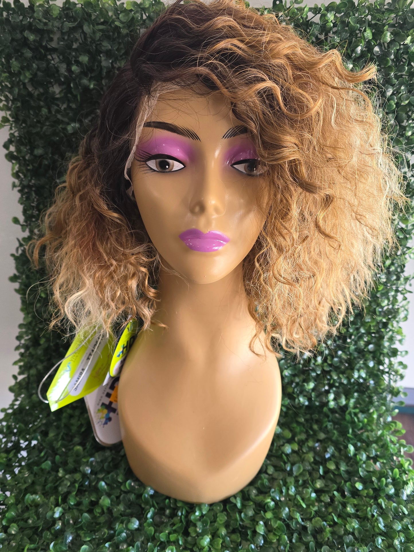 Swiss Lace Curly Wig