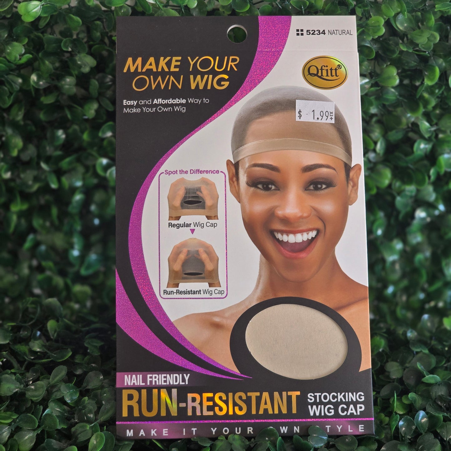 RUN-RESISTANT TAN CAP