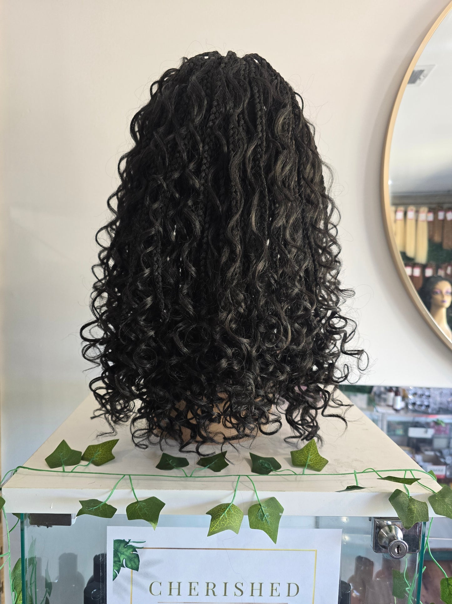 Full lace 14" Braided Boho Wig