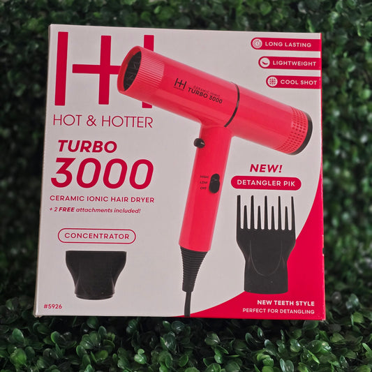 Hot & Hotter Turbo 3000 Ceramic Ionic Blow Dryer